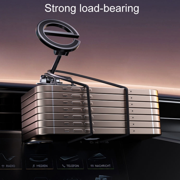 D38 Letter E Magnetic Folding Car Phone Holder Rotatable Dashboard Stick-On Navigation Stand by buy2fix