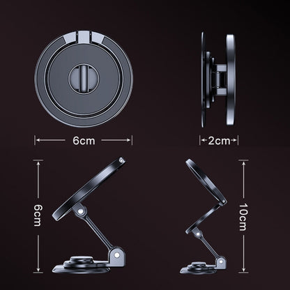 D50-1 Magnetic Folding Car Phone Holder Rotatable Dashboard Stick-On Navigation Stand by buy2fix