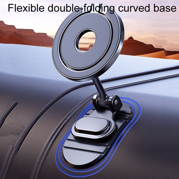 D50-1 Magnetic Folding Car Phone Holder Rotatable Dashboard Stick-On Navigation Stand by buy2fix