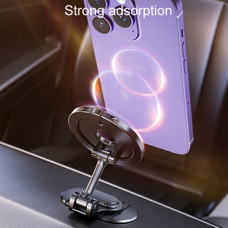 D50-1 Magnetic Folding Car Phone Holder Rotatable Dashboard Stick-On Navigation Stand by buy2fix
