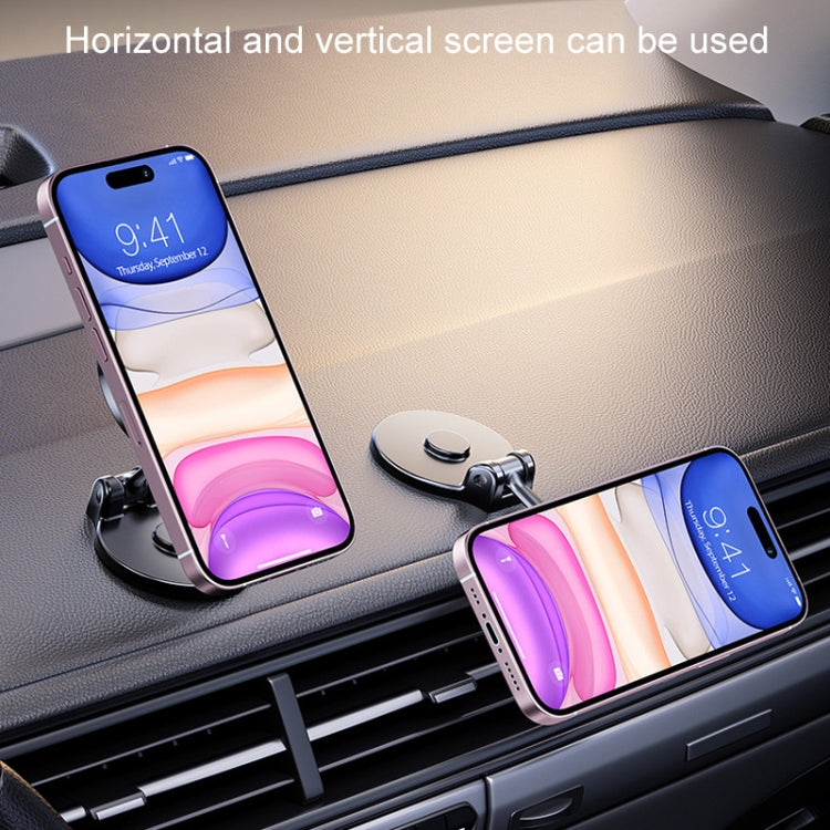 D50 Magnetic Folding Car Phone Holder Rotatable Dashboard Stick-On Navigation Stand by buy2fix