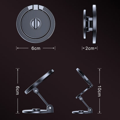 D50 Magnetic Folding Car Phone Holder Rotatable Dashboard Stick-On Navigation Stand by buy2fix