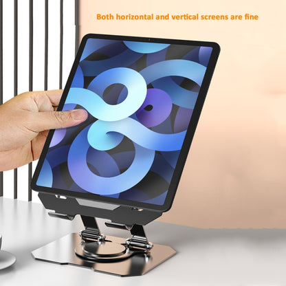 Metal Cooling Tablet Stand Rotatable Adjustable Base Support(Silver) - Desktop Holder by buy2fix | Online Shopping UK | buy2fix