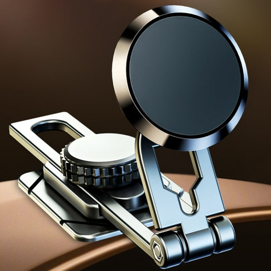D31 Foldable Suspension Car Phone Holder Magnetic Slide Type Metal Navigation Stand by buy2fix