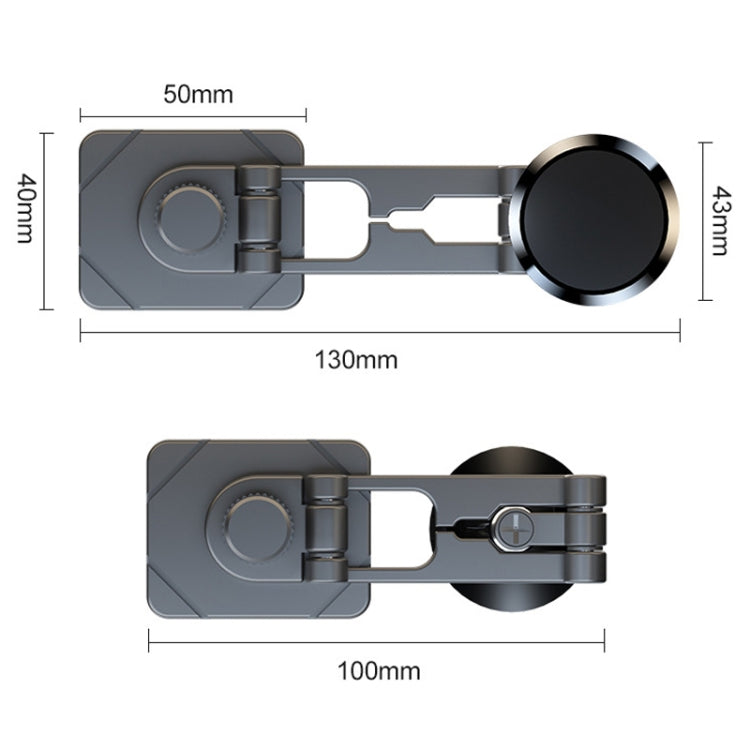 D30 Foldable Suspension Car Phone Holder Magnetic Adhesive Type Metal Navigation Stand by buy2fix