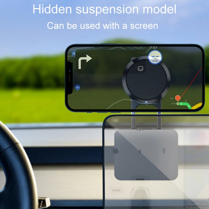 D30 Foldable Suspension Car Phone Holder Magnetic Adhesive Type Metal Navigation Stand by buy2fix