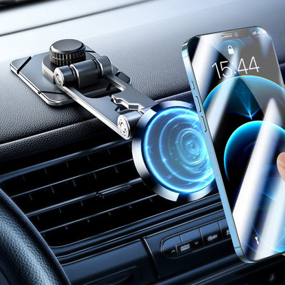 D30 Foldable Suspension Car Phone Holder Magnetic Adhesive Type Metal Navigation Stand by buy2fix