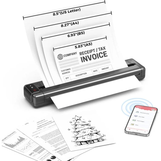 Phomemo Q302 300dpi Wifi Wireless Bluetooth Thermal Printer Support Multi-Size Thermal Paper - Receipt Printers by Phomemo | Online Shopping UK | buy2fix