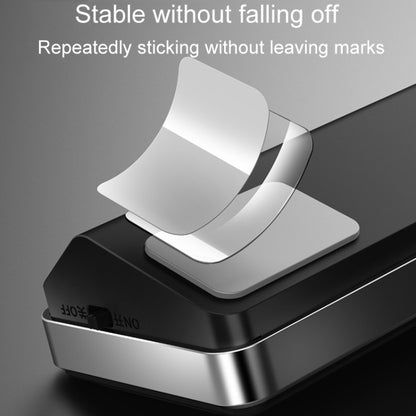 Car Temporary Parking License Plate Solar Rechargeable Luminous Parking Card(Black) by buy2fix