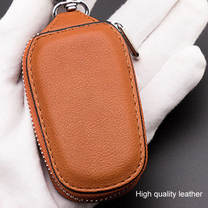 Leather Men Multifunctional Car Key Bag Large Capacity Universal Waist Hanging Key Storage Bag(Blue) by buy2fix