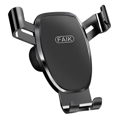 FAIK Car Cell Phone Holder Air Vent Triangle Gravity Sensor Car Phone Bracket, Color: Black Frosted Model - Universal Car Holders by FAIK | Online Shopping UK | buy2fix