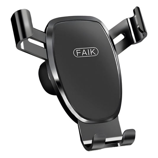 FAIK Car Cell Phone Holder Air Vent Triangle Gravity Sensor Car Phone Bracket, Color: Black Frosted Model - Universal Car Holders by FAIK | Online Shopping UK | buy2fix