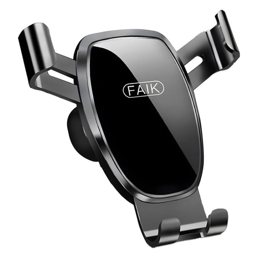 FAIK Car Cell Phone Holder Air Vent Triangle Gravity Sensor Car Phone Bracket, Color: Black Mirror Model - Universal Car Holders by FAIK | Online Shopping UK | buy2fix