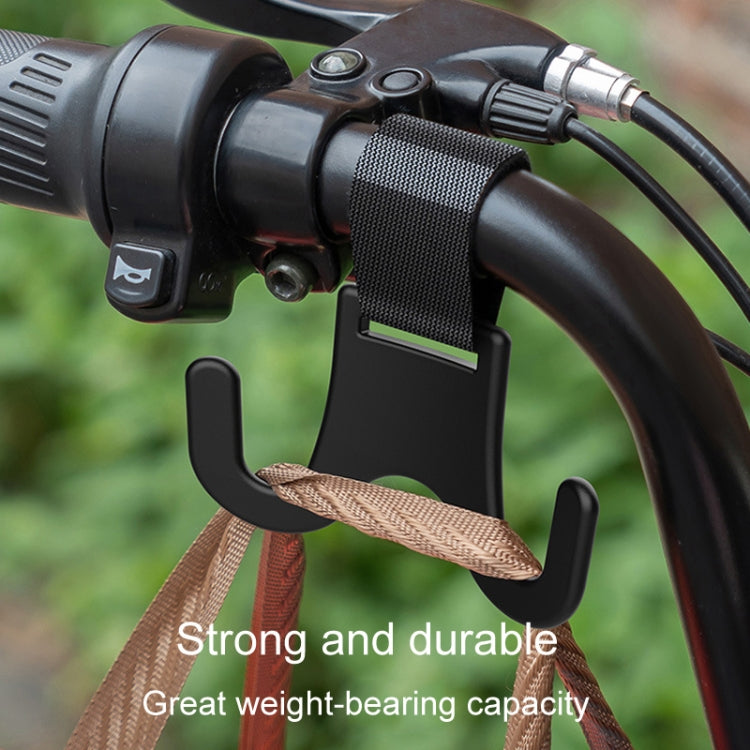Car Electrical Bike Dual Hooks Stroller Portable Multi-Purpose Pole Hangers(Black) by buy2fix