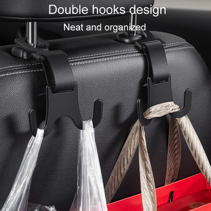 Car Electrical Bike Dual Hooks Stroller Portable Multi-Purpose Pole Hangers(Black) by buy2fix