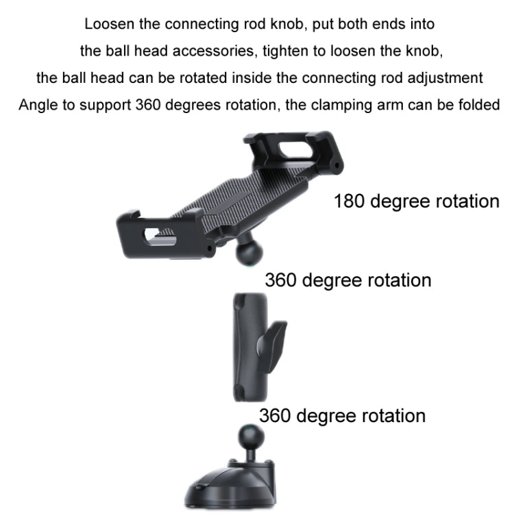 Multifunctional Car Dashboard Mobile Phone Folding Holder, Style: Base Screw Fixation by buy2fix
