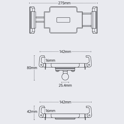 Multifunctional Car Dashboard Mobile Phone Folding Holder, Style: Base Screw Fixation by buy2fix