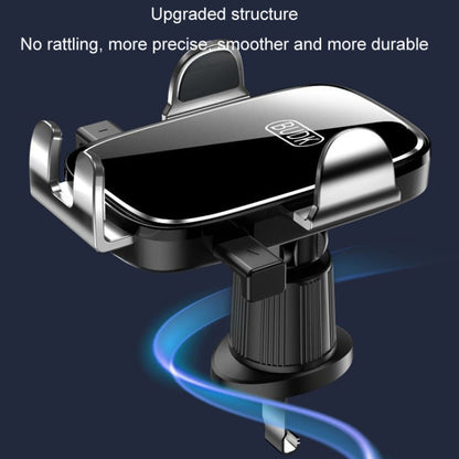 BUDK Anti-shake Car Phone Bracket Car Navigation Air Vent Fixed Gravity Support Stand(Black) - Universal Car Holders by BUDK | Online Shopping UK | buy2fix