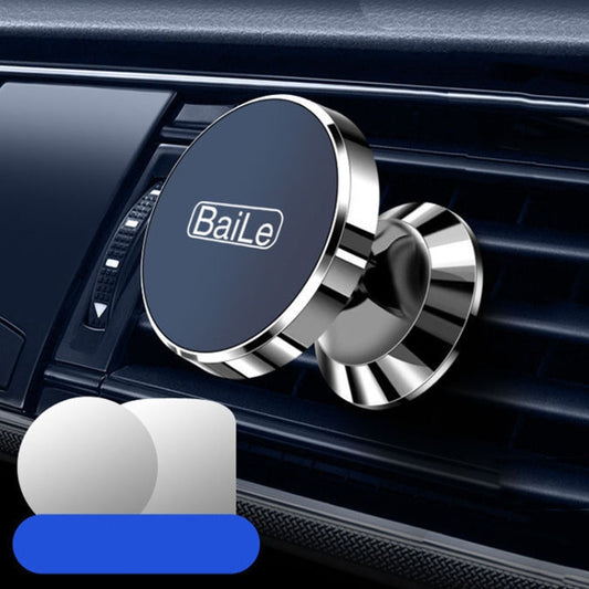 BaiLe Magnetic Car Phone Holder Universal Car Dashboard Fixed Navigation Bracket, Color: Buckle Silver - Universal Car Holders by BaiLe | Online Shopping UK | buy2fix