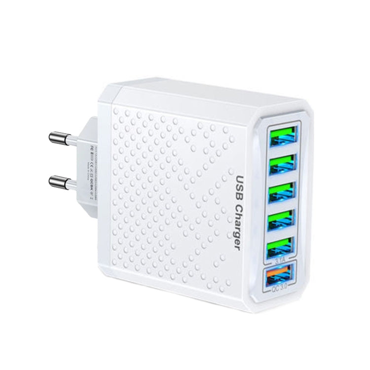 6-Ports Multifunctional Quick Charging USB Travel Charger Power Adapter, Model: White EU Plug by buy2fix
