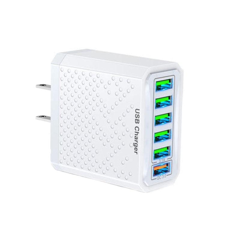 6-Ports Multifunctional Quick Charging USB Travel Charger Power Adapter, Model: White US Plug by buy2fix