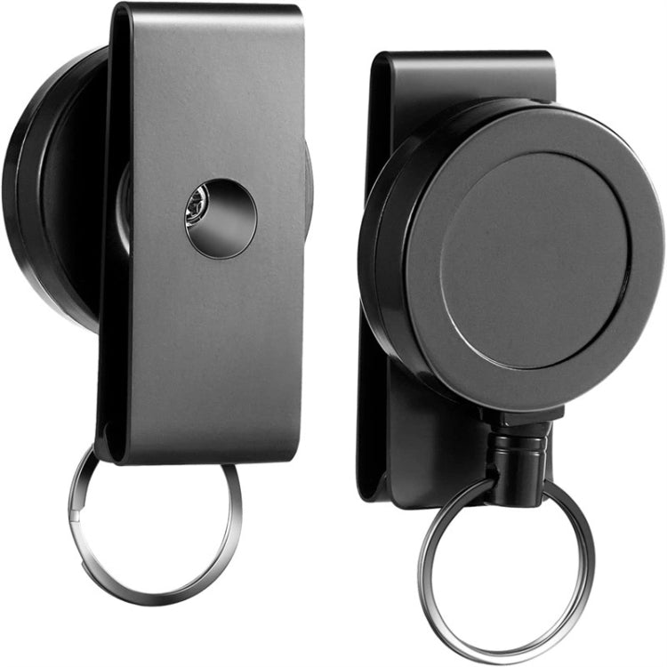 ABS Material 360 Degree Rotatable Heavy Duty Retractable Keychain with Belt Clip by buy2fix