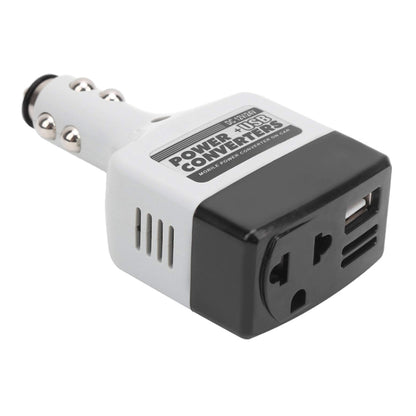 12V/24V To 220V Auto Car Power Converter Adapter With USB Charging Port by buy2fix