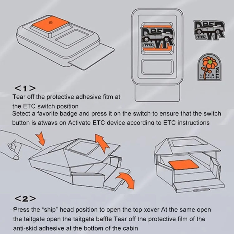 Car ETC Bracket Organizer Automotive Removable Center Console Ornament, Model: Speed Version by buy2fix