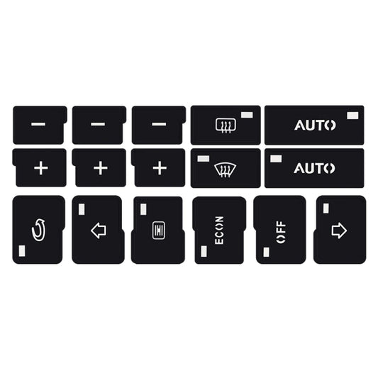 2sets For Audi A4/B6/B7 2000-2004 Car Air Conditioning Button Panel Sticker by buy2fix