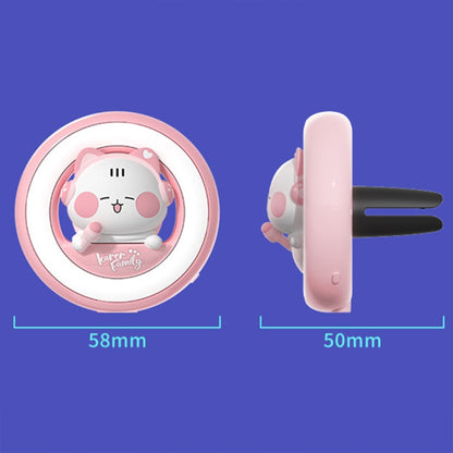 ICARER FAMILY XX-28 Car Aromatherapy Colorful Rhythm Lights Air Vent Aromatherapy Decoration(Pink) by ICARER FAMILY