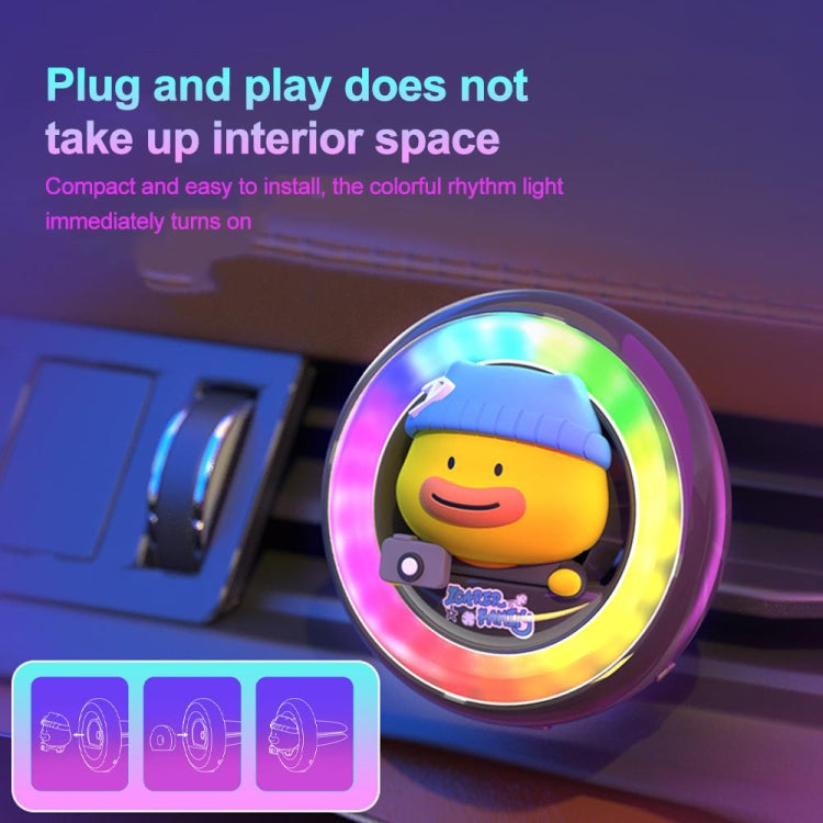 ICARER FAMILY XX-28 Car Aromatherapy Colorful Rhythm Lights Air Vent Aromatherapy Decoration(Black) by ICARER FAMILY