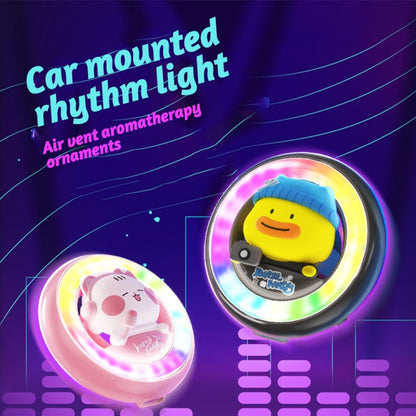 ICARER FAMILY XX-28 Car Aromatherapy Colorful Rhythm Lights Air Vent Aromatherapy Decoration(Blue) by ICARER FAMILY