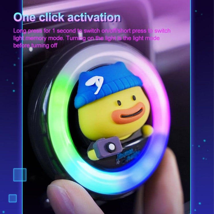 ICARER FAMILY XX-28 Car Aromatherapy Colorful Rhythm Lights Air Vent Aromatherapy Decoration(Purple) by ICARER FAMILY