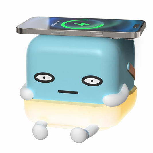 ICARER FAMILY IF-C01 Cartoon Adjustable Phone Holder Night Light With Wireless Charger(Ice Cubes) by ICARER FAMILY