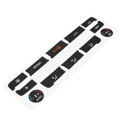 2pcs For Ford S-Max/MONDEO Car Air Conditioning Button Repair Sticker(Black) by buy2fix