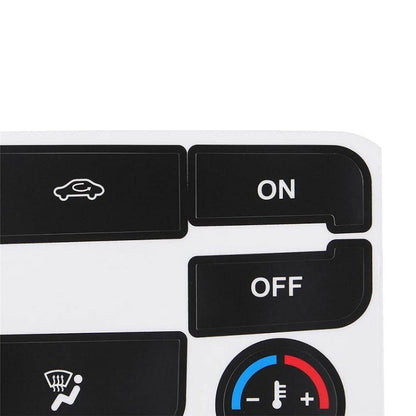 2pcs For Ford S-Max/MONDEO Car Air Conditioning Button Repair Sticker(Black) by buy2fix