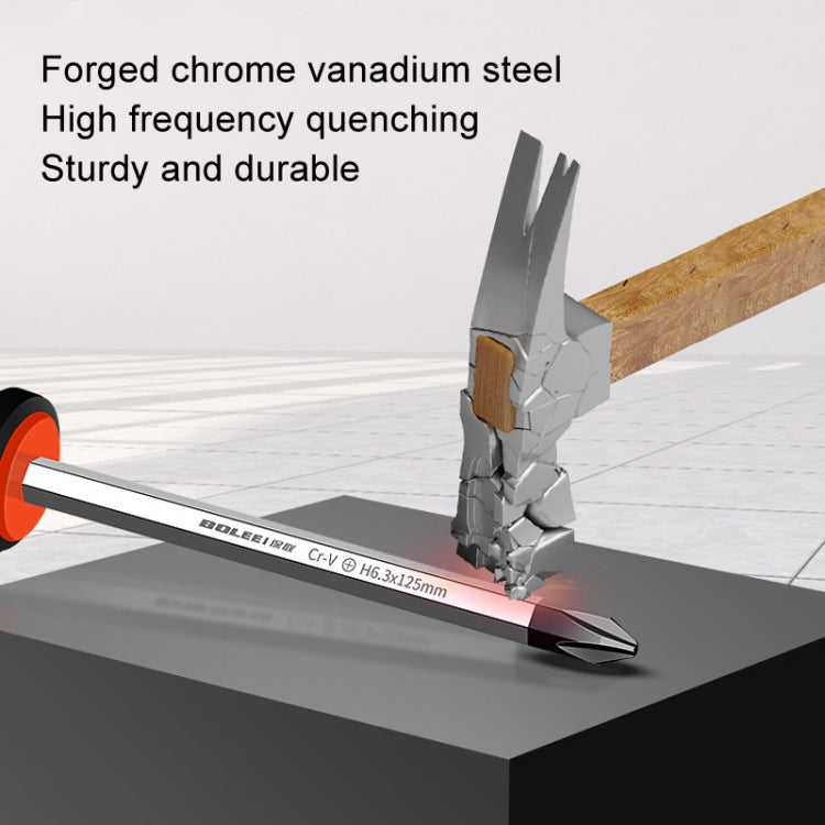 BOLEEI 6.0x150mm Phillips Heart Piercing Knockable Screwdriver Convertible Tool by BOLEEI