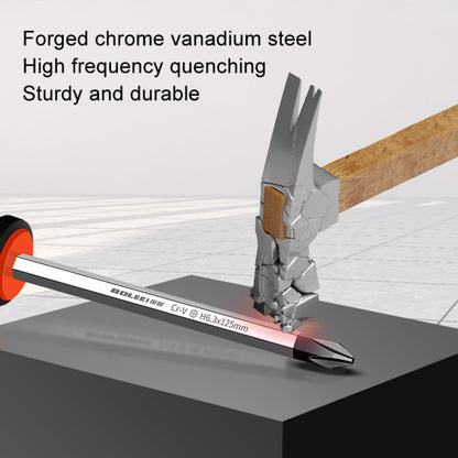 BOLEEI 6.0x150mm Phillips Heart Piercing Knockable Screwdriver Convertible Tool by BOLEEI