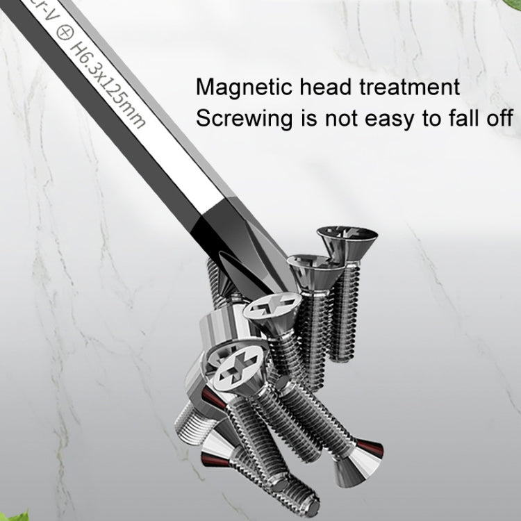 BOLEEI 8.0x250mm Phillips Heart Piercing Knockable Screwdriver Convertible Tool by BOLEEI