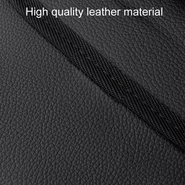 Car Folding Trash Can Multifunctional Seatback Hanging Storage Box(Black) by buy2fix