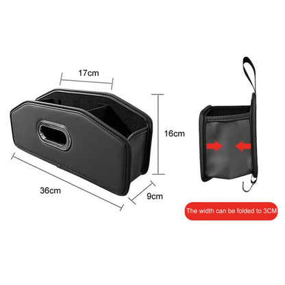 Auto Seatback Organizer Tissue Bag Car Rear Drainage Cup Holder(Black) by buy2fix