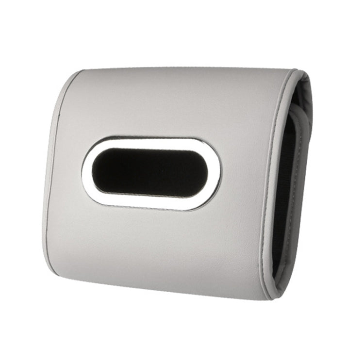 Auto Armrest Tissue Box Car Seat Back Hanging Napkin Pack Cover(Gray) by buy2fix