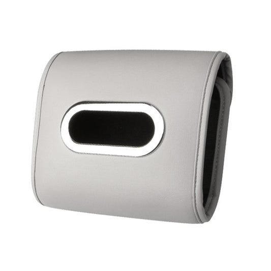 Auto Armrest Tissue Box Car Seat Back Hanging Napkin Pack Cover(Gray) by buy2fix