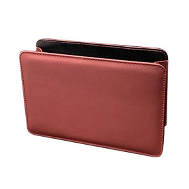 Car Folding Trash Can Multifunctional Seatback Hanging Storage Box(Wine Red) by buy2fix