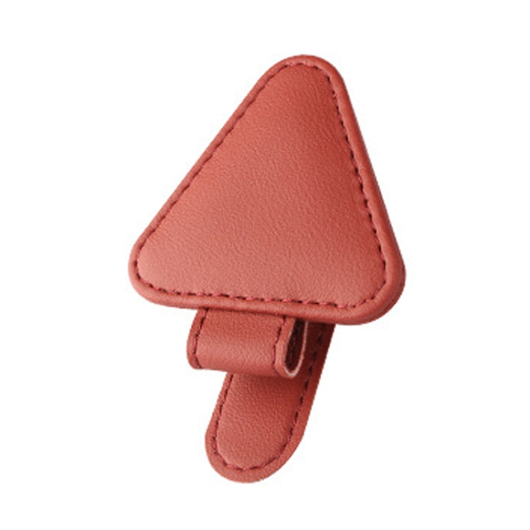 Car Eyeglasses Storage Clip Automobile Sun Visor Sunglasses Carrying Holder(Red) by buy2fix