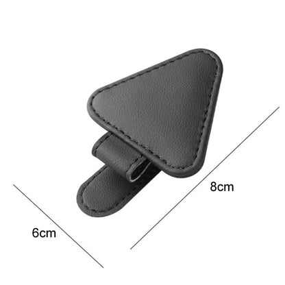 Car Eyeglasses Storage Clip Automobile Sun Visor Sunglasses Carrying Holder(Black) by buy2fix