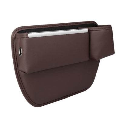 Automotive Seat Clamp Seam Organizer Car Decoration Storage Bag Water Cup Model, Style: Passenger Mocha Brown by buy2fix