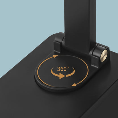 15W Desktop Wireless Charging Rotating Phone Holder Lazy Tablet Folding Lifting Bracket(Black) by buy2fix