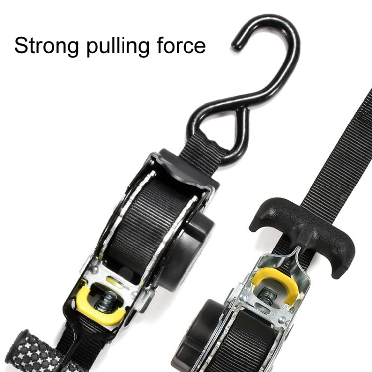 Auto Retract Tensioner Automobile And Motorcycle Cargo Fixing Straps(White) - Towing Bars by buy2fix | Online Shopping UK | buy2fix