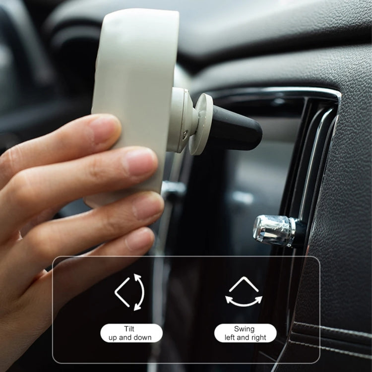 F11 Car USB Colorful Gradient Light Cooling Fan Automotive Interior, Color: Khaki by buy2fix